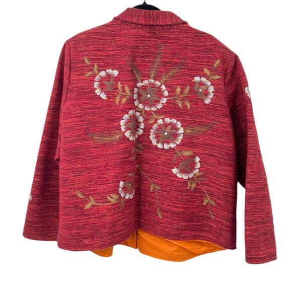 Alex Ku Tapestry Painted Floral Boxy Jacket - Picture 2 of 5